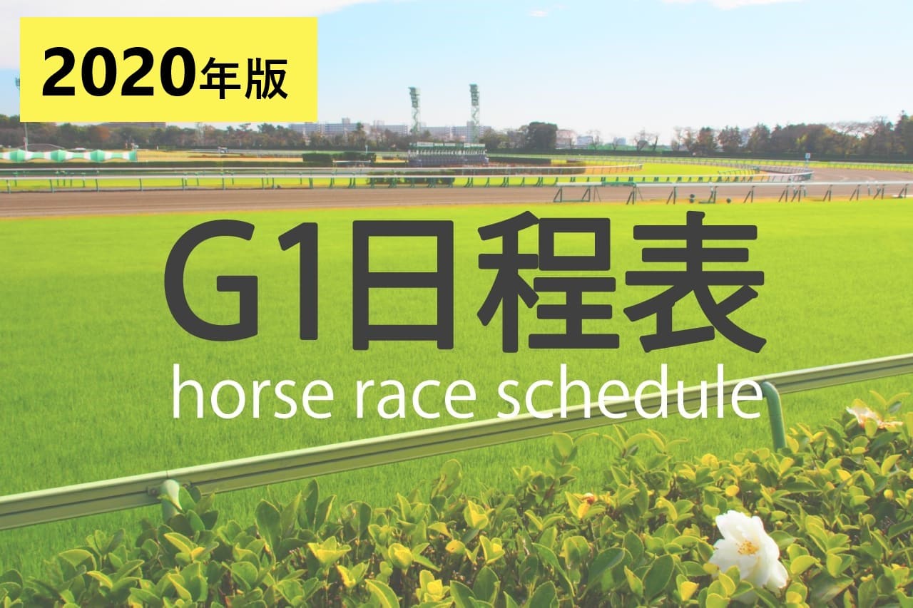 21年 競馬g1レース日程表 人気レースtop6