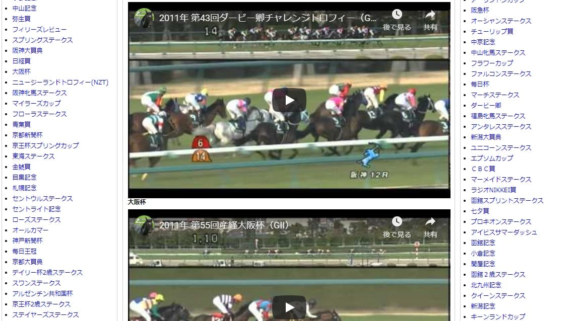 競馬動画まとめサイトおすすめ5選とファンが選ぶ歴史に残る名レース10選