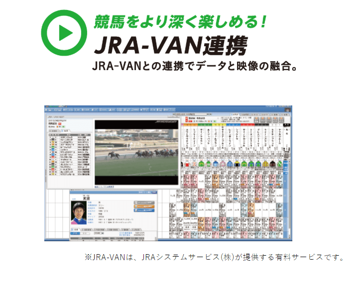 JRAレーシングビュアー JRA-VAN 連携