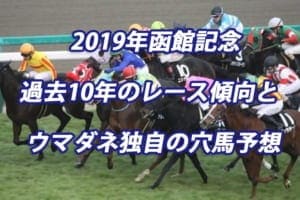 函館記念2019年過去から見る3つのレース傾向とウマダネ独自の予想