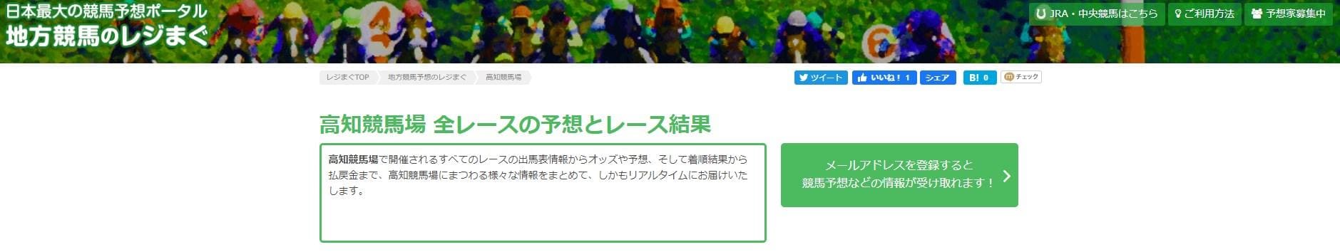 日本最大の競馬予想ポータル「地方競馬のレジまぐ」
