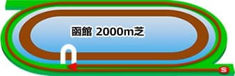 函館 2000m 芝