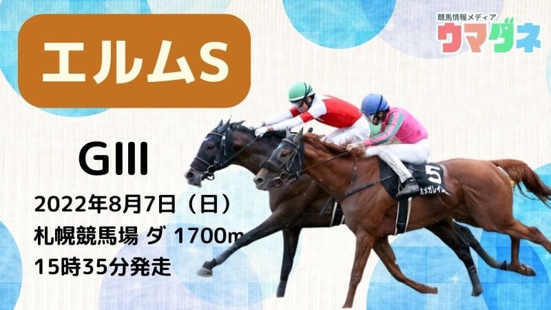 エルムステークス ウマダネ予想