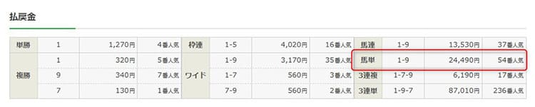 2025年11月23日京都7R結果